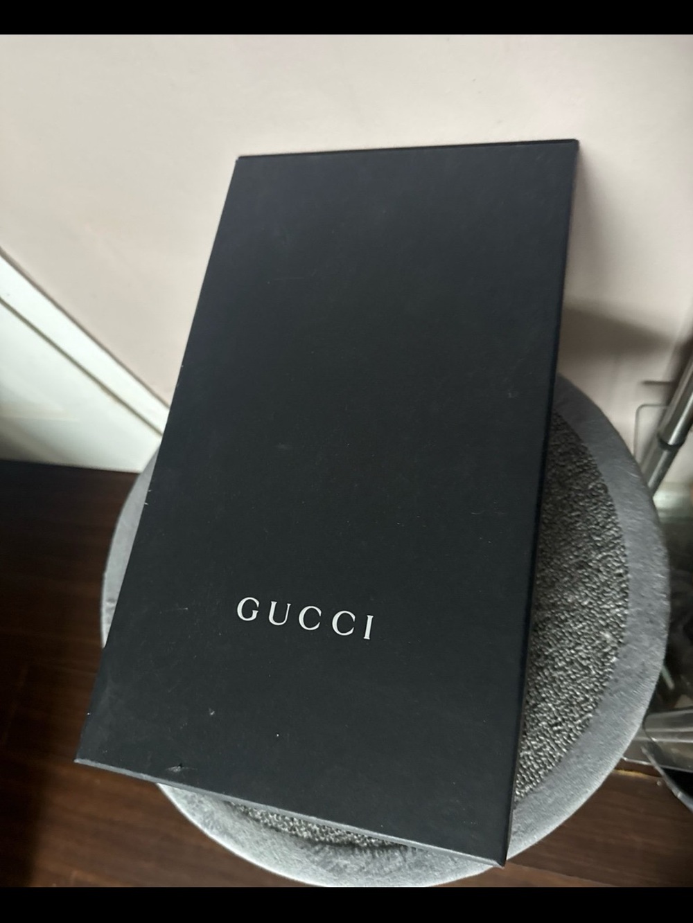 Gucci box likely for shoes or accessories